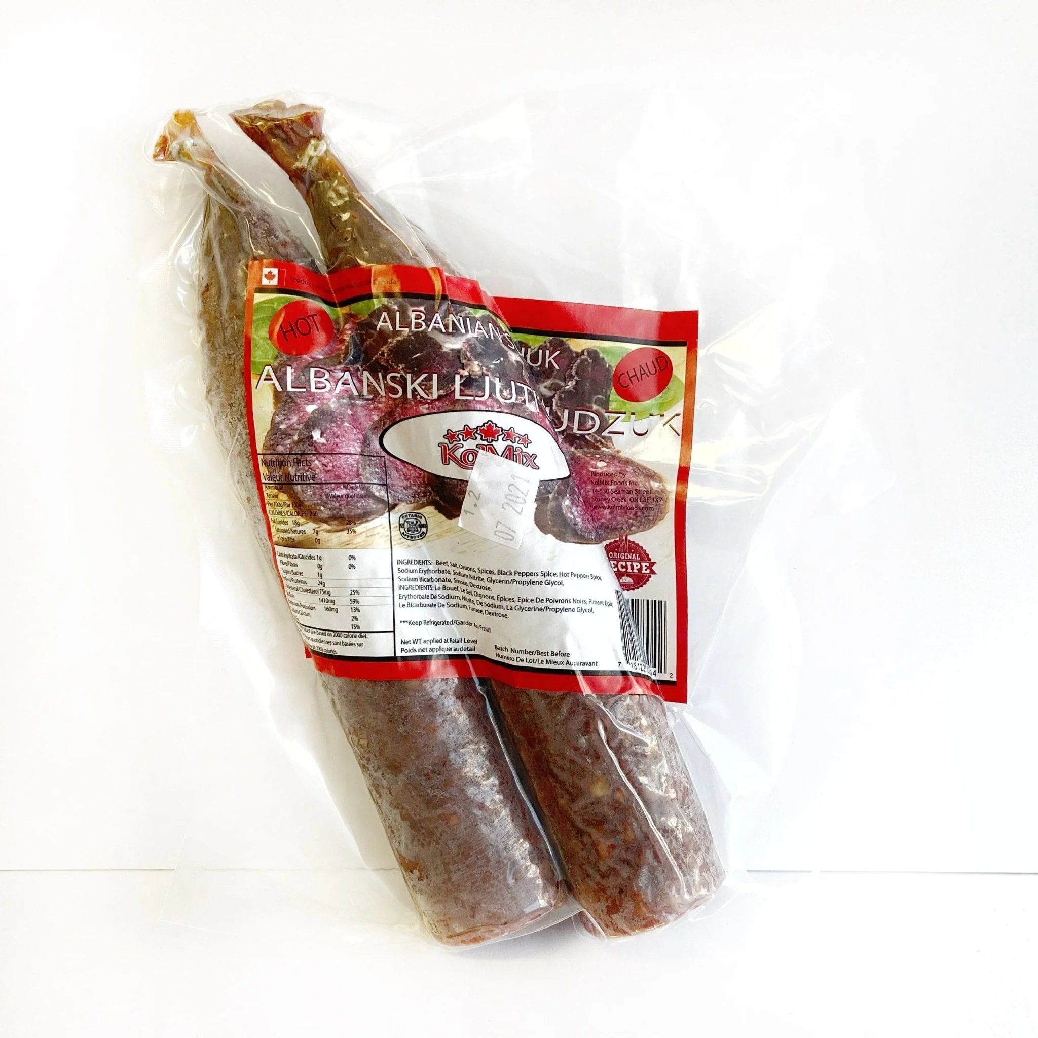 Albanian Food Toronto | Hot Sujuk | 500g - Image 3