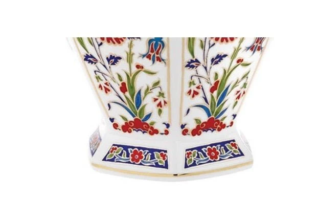 Blue Ceramic Urn | Turkish Ceramics | 30cm - Image 3