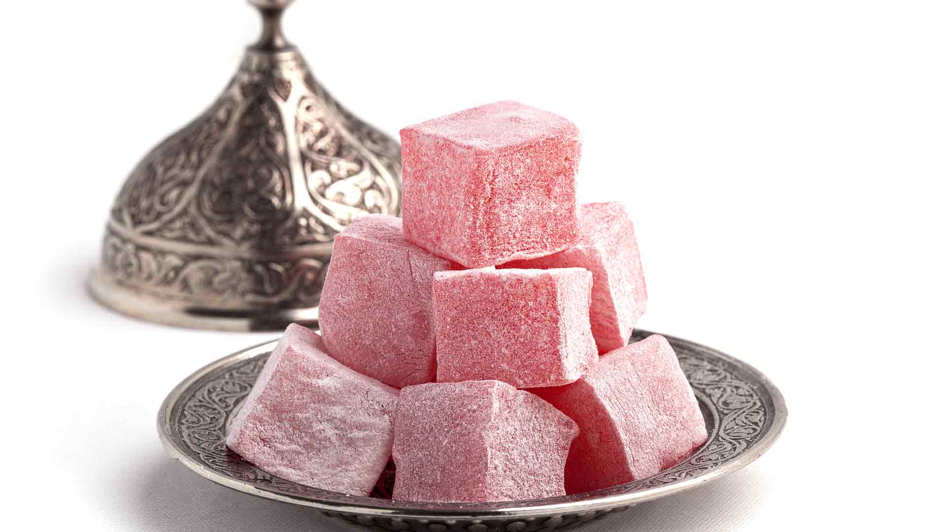 Boxed Turkish Delight | Rose | Lokum | 454g - Image 3