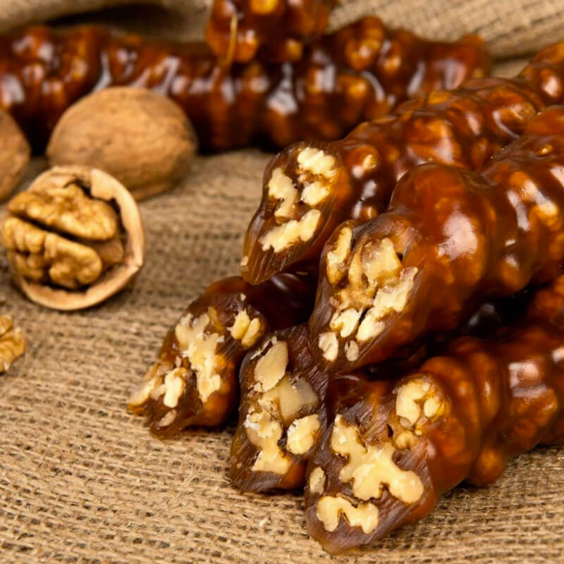 Turkish walnut sausage | Sweet | 80g - Image 3