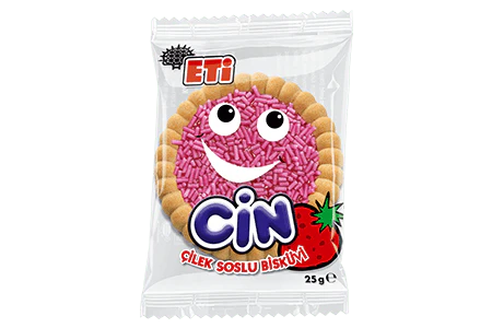 Eti Cin by case | Turkish biscuit | Strawberry | 25g - Image 2