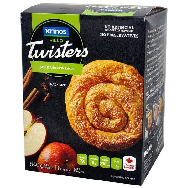 Krinos Fillo Twisters | with apples | 840g
