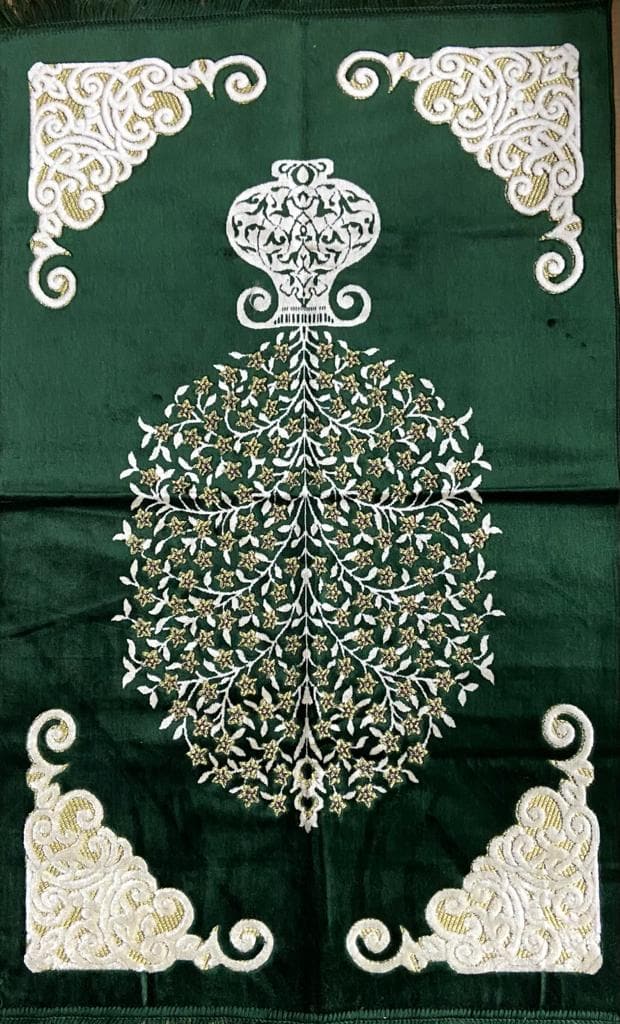 Prayer mat | Prayer rug | Namaz |  Green