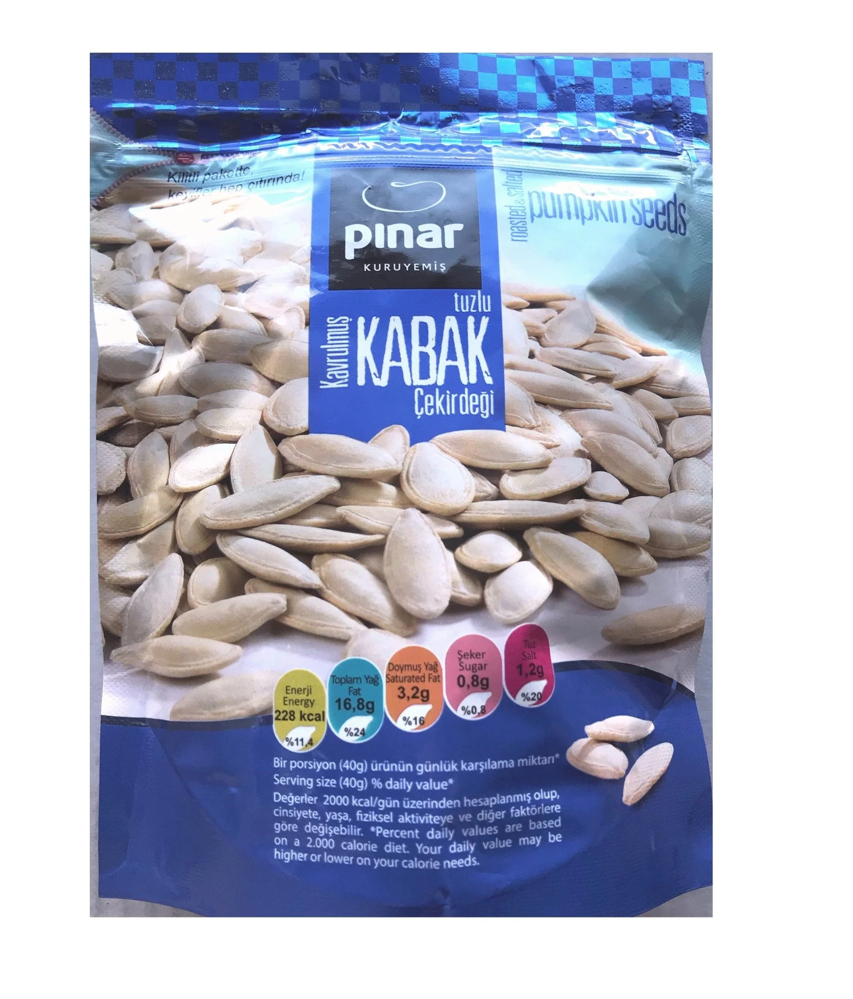 Pumpkin seeds | Pinar | Roasted & Salted | 200g