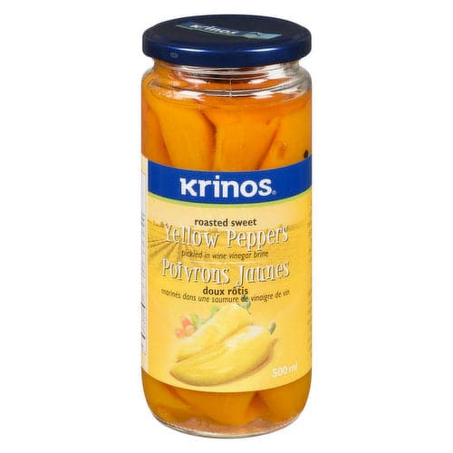 Roasted Sweet Yellow Peppers | Krinos | 500ml