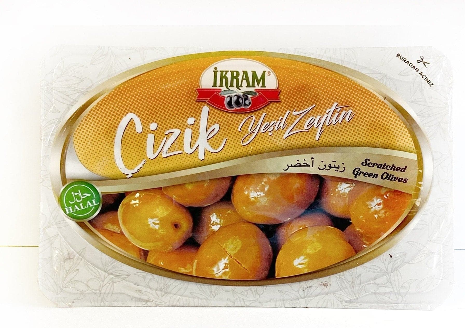 Scratched Green olives |  Arabic grocery  | 200g - Image 2