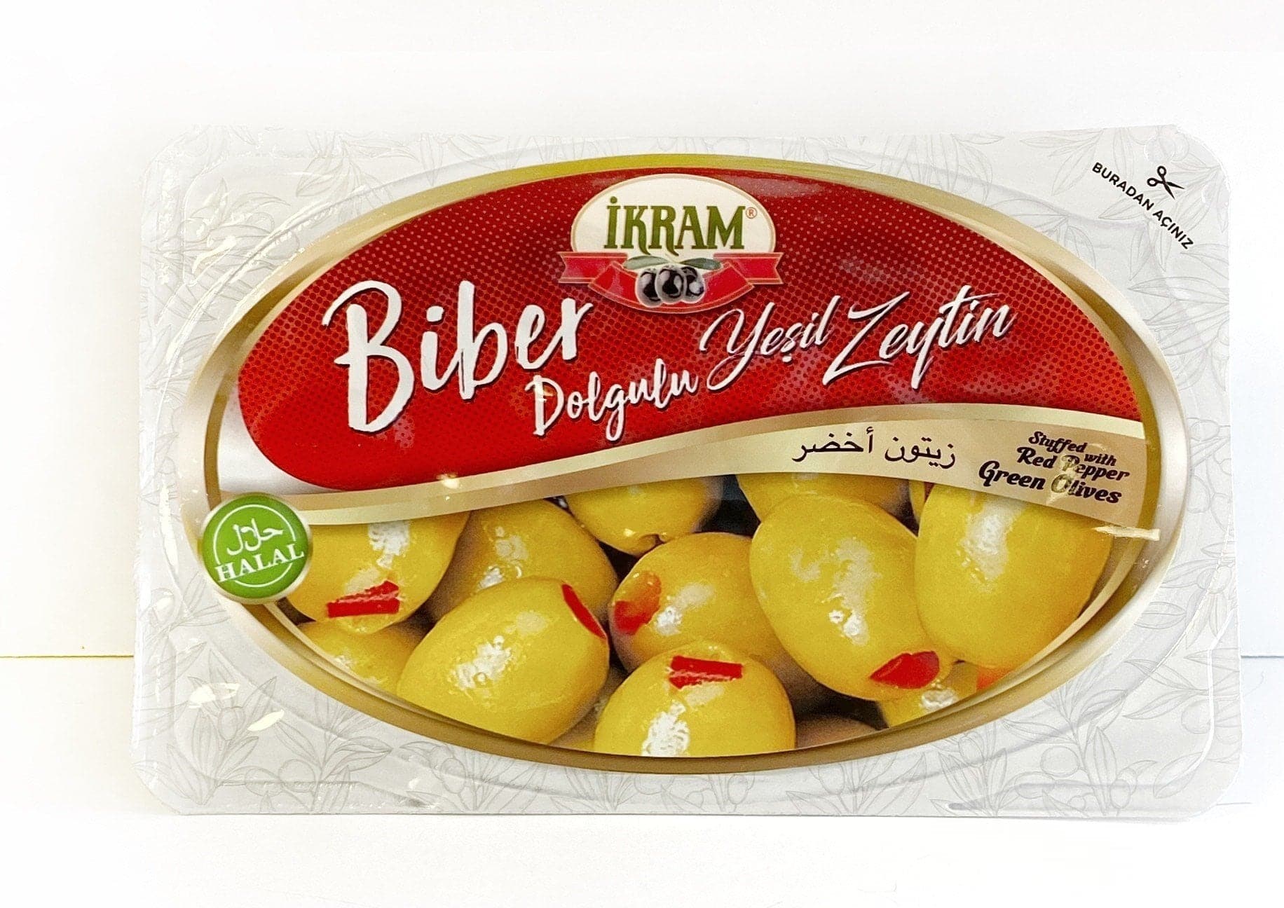 Stuffed Green olives | with Red Peppers | 200g - Image 2