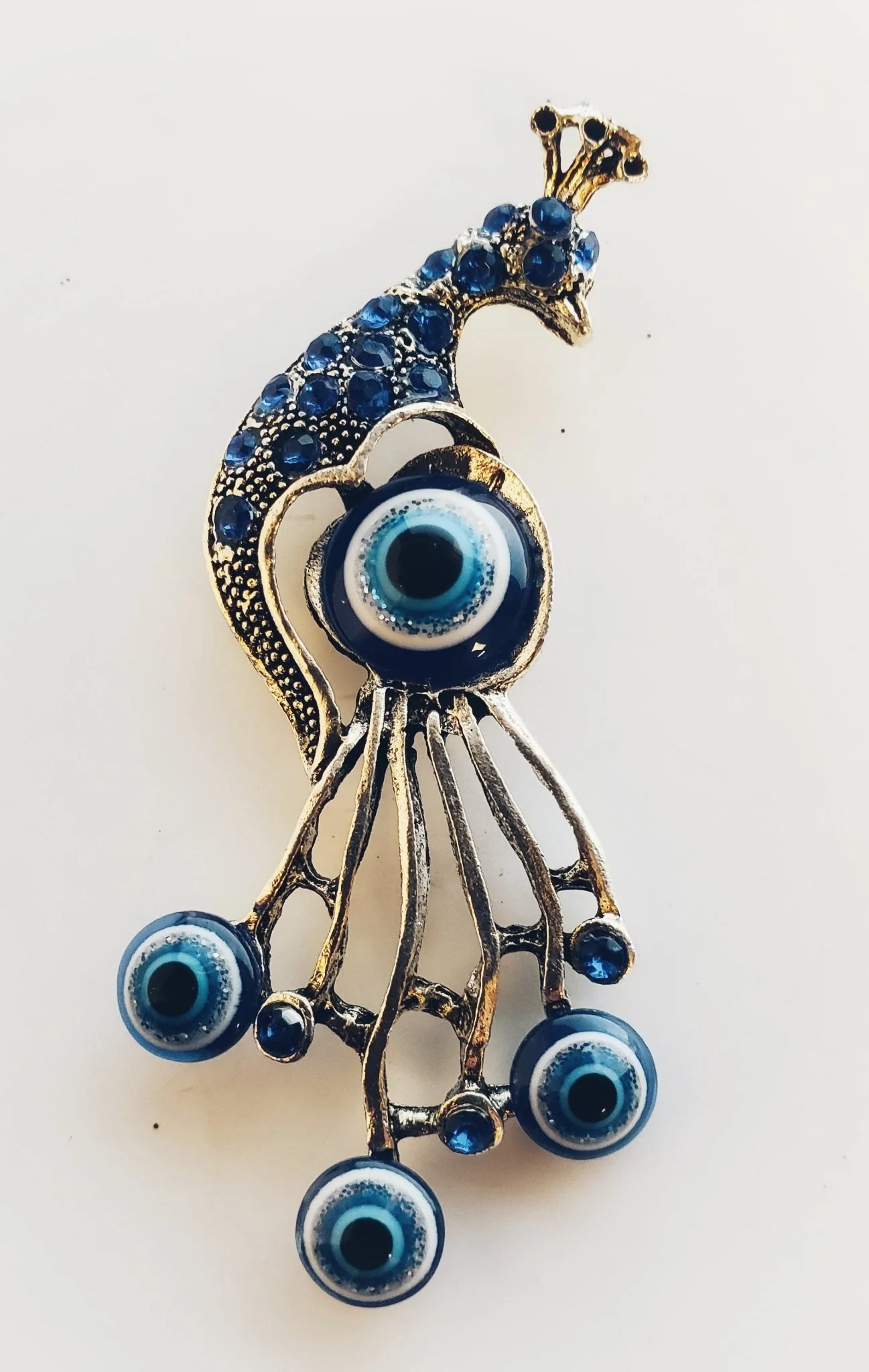 Tall Peacock Evil Eye magnet | 1Pc