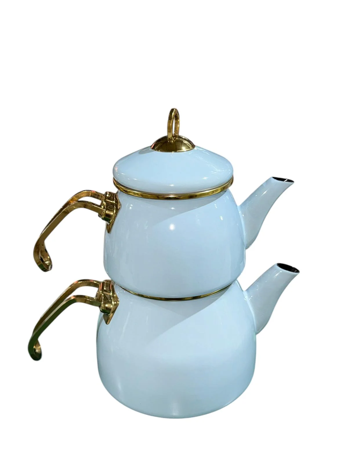 Turkish Teapot | White Caydanlik | 1 Unit