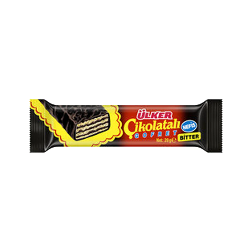 Ulker Cikolatali Gofret 40g (Bitter chocolate)